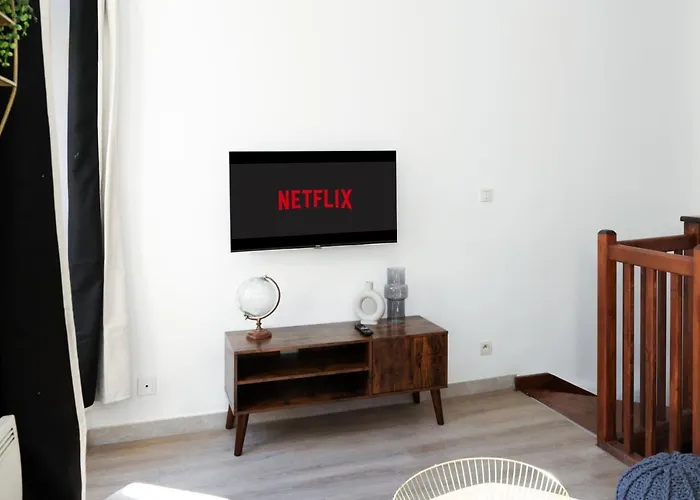 N1 Des Etudes Cosy Duplex Netflix Balcon Conciergeriedamecarcas